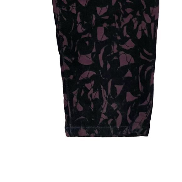 J Brand Red Black Dark Wash Festival Gothic Y2K Romantic Velour Skinny Jeans 25 - Picture 7 of 10